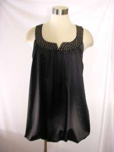 ROMEO & JULIET COUTURE Black Tunic Tank Top Size Large  