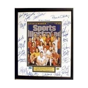  1999 Womens World Cup USA Soccer Team autographed Framed 