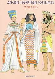 Ancient Egyptian Costumes Paper Dolls by Tom Tierney 1997, Paperback 