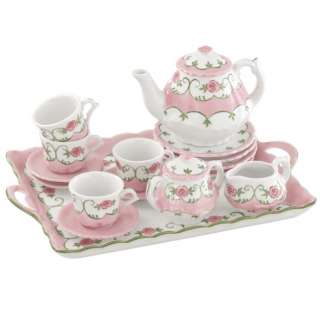 Andrea by Sadek Eloise Pink Rose Childs Tea Set  