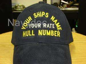 USS PONCE JOB RATE INSIGNIA EMB CAP HAT  