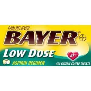  Bayer Low Dose 81mg Aspirin Tablets   400 Count Health 