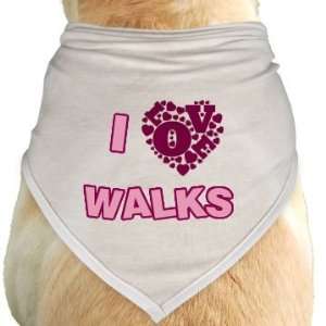  Love Walks Bandana Custom Dog Bandana