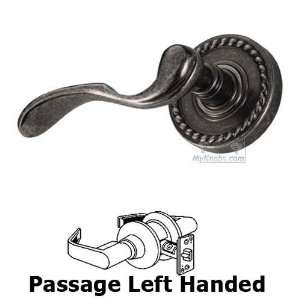  Passage paddle left handed lever with rope rosette in 