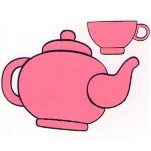  Quickutz Silhouette Digital Design   Tea Pot and Cup Arts 