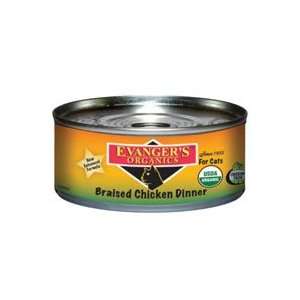  Evangers Organics Braised Chicken Dinner Canned Cat Food 
