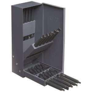 Chicago Latrobe 110 Series Black Oxide Taper Shank Drill Set In Metal 
