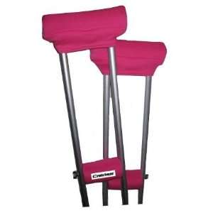  Crutcheze Hot Pink Underarm Crutch Padded Covers and Hand 