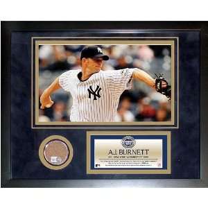 AJ Burnett 2009 Yankees Mini Dirt Collage