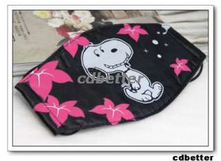 Girls Child Women Cute Snoopy Pattern Black Anti Dust Mouth Face Nose 