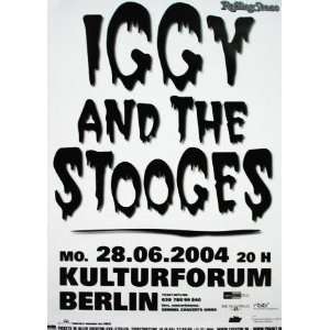  Iggy Pop & the Stooges Berlin Original Concert Poster 