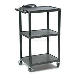   Adjustable Height Audio Visual Cart 300 Lb. Capacity: Office Products