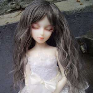Grey Wavy Wig MSD AOD 1/4 BJD Super Dollfie 7~8 #4224  