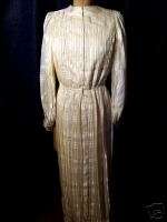 Vintage STUNNING cream white w/ pleats Ungaro dress  
