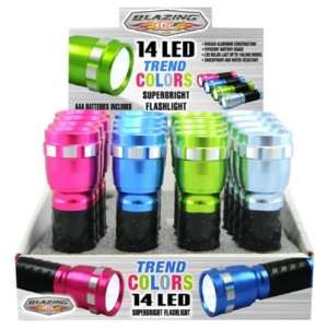   Blazing LEDz Trend Colors 14 LED Flashlight Case Pack 16 Automotive