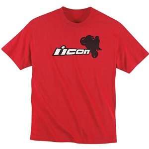  Icon Balance Point Mens Short Sleeve Racewear Shirt   Red 