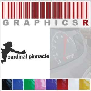 Sticker Decal Graphic   Wall Rock Climber Climbing Cardinal Pinnacle 