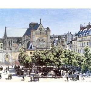   Claude Monet Canvas Art Repro St Germain L Auxerrois: Home & Kitchen