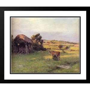  Landscape with a Peasant Woman Milking a Cow 25x29 Framed 