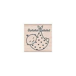  Awww Baby Wood Mounted Rubber Stamp (B5004): Arts, Crafts 