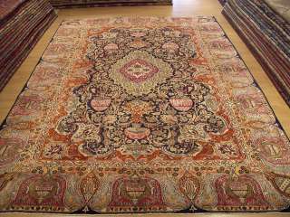 10x13 Handmade Antique Persian Archaeological Wool Rug  