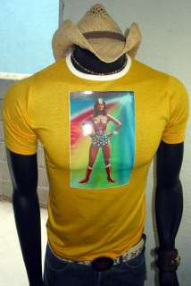 1977 Lynda Carter vTg Wonder Woman TV Show DC t Shirt  