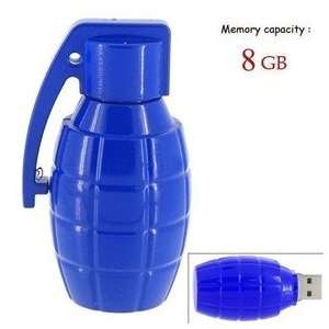  8GB Lovely Grenade Shape Flash Drive (Blue): Electronics