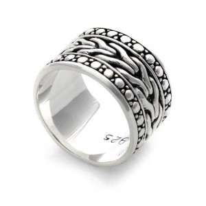 Mens sterling silver ring, Water Jewelry