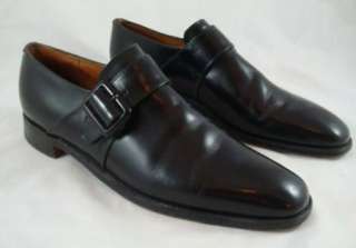   Churchs Custom Grade England Black Mens Monk Strap Loafers 10.5A