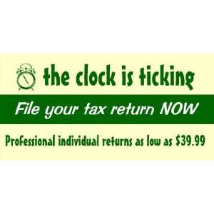    3x6 Vinyl Banner   File Your Tax Return Now 