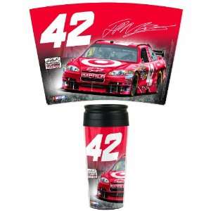  NASCAR Juan Pablo Montoya 16 Ounce Travel Mug Sports 