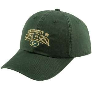 Zephyr South Florida Bulls Green Arched Logo Hat: Sports 