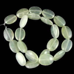  18mm new jade flat oval beads 16 strand