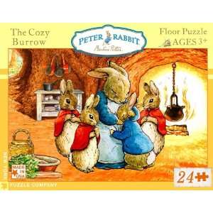  Peter Rabbit The Cozy Burrow 24 Piece Floor Puzzle: Toys 