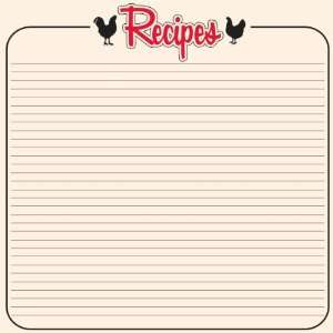 Baking Recipes 12 x 12 Double Sided Paper