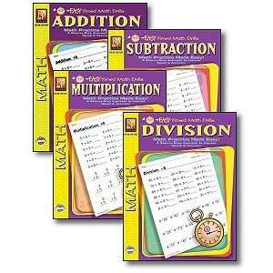   : Remedia Publications 5012E Easy Timed Math Drills Set: Toys & Games