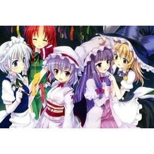 Home Decor Japanese Anime Wall Scroll Touhou Project, 35*24(DIY 