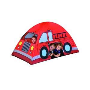   INDOOR/OUTDOOR FIRE TRUCK PLAY TENT WITH CARRY BAG: Toys & Games
