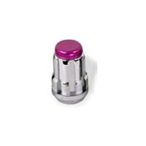 McGard 65354PC Chrome/Purple Cap Tuner Splinedrive Lug Nuts, Cone 