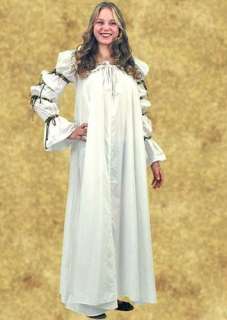 Surrey White Chemise Medieval Ren Faire Costume Tudor  