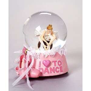   Pretty in Pink Ballerina Ballet Dancer Swan Lake Musical Glitterdome