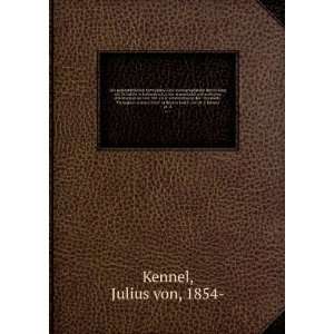   von dr. J. Kennel. pt. 2 Julius von, 1854  Kennel  Books