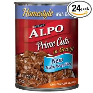 Purina Alpo Prime Cuts Beef Canned Dog Food, 13.20 Ounce (Pack of 24 