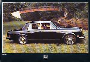 1979 Bentley T2 Sedan T Series Sales Brochure  