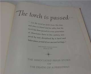The Torch is Passed Associated Press Story JFK Book  