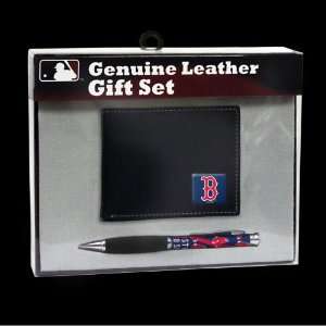 Boston Red Sox Bi Fold Wallet and Pen Set  Sports 