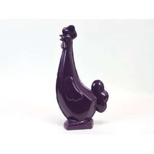  New   Ceramic Rooster Purple by WMU