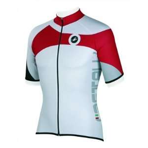  Castelli Cambio Cycling Jersey   White/Red   A7009 001 
