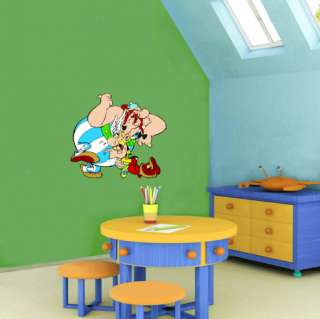 Asterix and Obelix Cartoon Wall Decor Sticker 22x22  