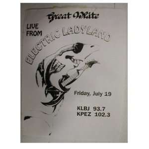    Great White Handbill Poster Electric Ladyland 